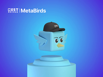 MetaBirds 3d angrybirds bird blender charachter collection crypto cube cute cycles flappy game nft render solana