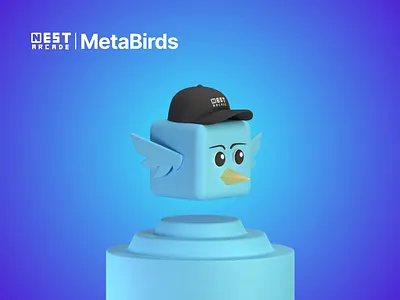 MetaBirds 3d angrybirds bird blender charachter collection crypto cube cute cycles flappy game nft render solana