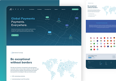 Website Design - APEXX Global branding fintech fintech branding homepage ui infographic landingpage ui design website design