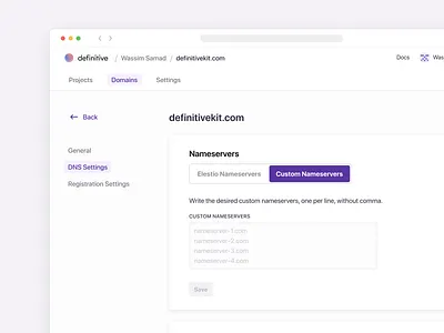 Server settings on deployment SaaS clean clean design clean ui dashboard figma minimal minimalist nameserver productdesign saas saas app saas design saas settings server settings settings ui settingspage ux design ux ui