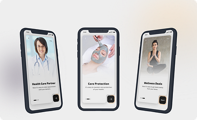 Onboarding screen Doctor application design doctor app onboarding screen uiux