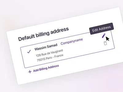 Billing address, SaaS settings billing address clean clean design clean ui dashboard deployment design payment page product design productdesign saas saas app saas design selector settings settings page settings ui settingspage