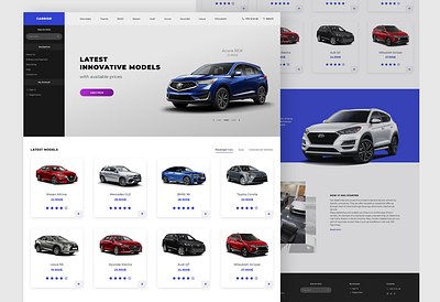 Car Store Landing Page Design cars e commerce landing landing page landing page design online shop online store store ui ux ui design uidesign uiux user experience user interface ux design uxdesign web design webdesign website website design