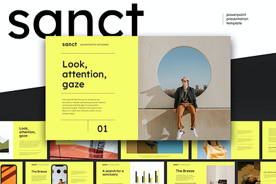 Sanct Multipurpose Template clean colorful company corporate google slides keynote modern multipurpose multipurpose template photography pitch deck portfolio powerpoint presentation studio template unique web design web development website