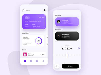 Money App iterations money ui uxui