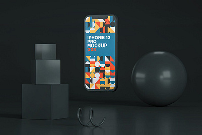iPhone 12 Pro Mockup abstract clean device display display mockup iphone iphone 12 iphone 12 mockup iphone 12 pro iphone 12 pro max iphone app iphone x iphone12 mockup phone phone mockup realistic screen simple smartphone