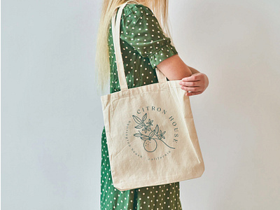 Brand Identity Design for Citron House brand design brand identity branding collateral design design icon logo notecard stationary tote