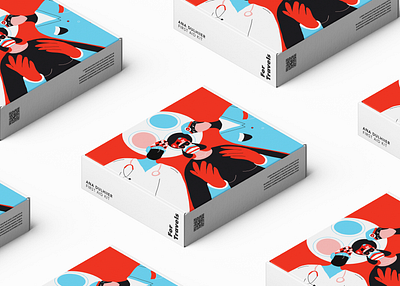 Branding & Packaging Design for AID Kit. box branding design doctor illustrated mailer packaging travel