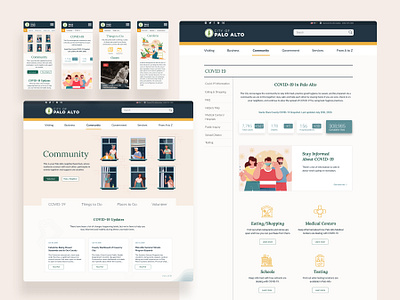 Municipal Responsive Website accessibility figma product design responsive responsive design ui web design