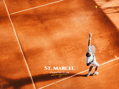 St. Marcel Country Club Logo Design brand brand design brand identity branding branding design club country club design elegant logo graphic design logo logo design logodesign logotype sport sports branding sports logo tennis tennis ball tennis racket