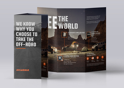 SYLVANIA Off Road Event Brochure brochure design brochure layout brochure mockup offroad print print design sylvania