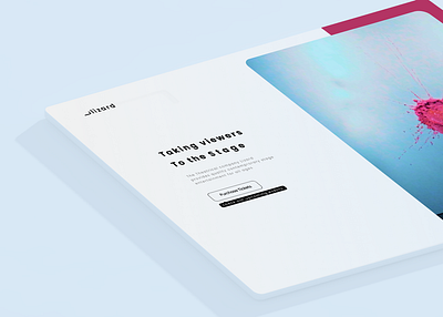 Theatre Landing branding color graphic design interface landing ui ux website