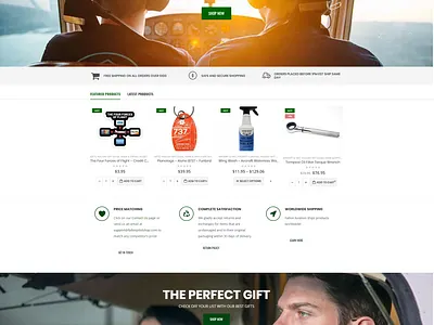 Fallon Pilot Shop eCommerce website design design devsmoni devsmonibd dividesign diviexpert elementor elementor pro psdtowordpress skmoni wordpress