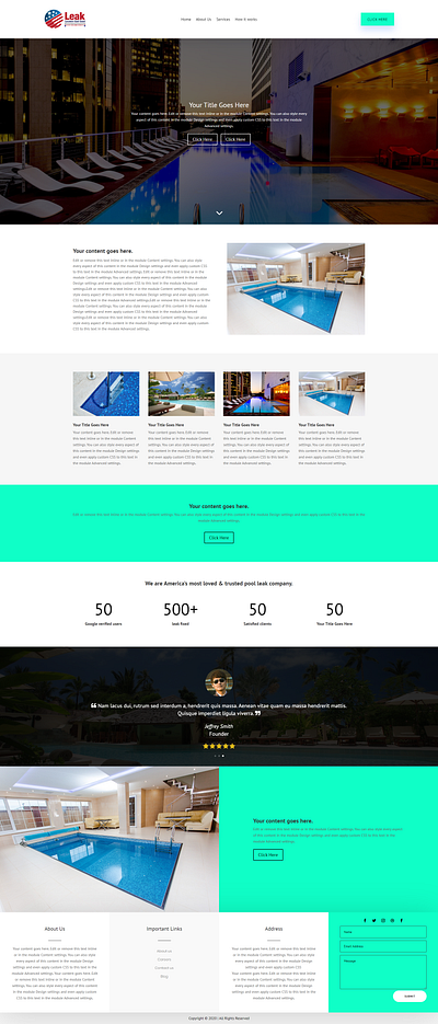 Leaklocators website design devsmoni devsmonibd dividesign diviexpert elementor elementor pro psd template psdtowordpress skmoni wordpress
