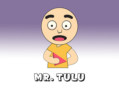 Creative Cartoon Character Illustration Design. Mr Tulu branding cartoon character creative design icon illustration logo minimal modern vector