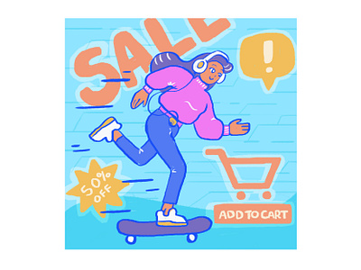 Cyber Monday Rush cyber monday digital illustration illustration shopping illustration