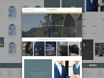 Mark Thomas Men's Apparel adobe xd concept fashion luxury menswear prototype website website design