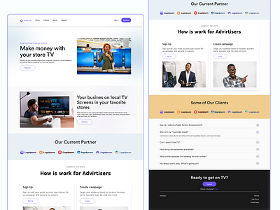 TV - Landing page design branding clean design faq home page ilias landing page minimal modern movie popular trending tv tv project ui ui design ux webdesign.landingpage website website ui design