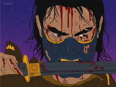 Warrior/ 戦士 adobe aesthetic animation anime animeart art design game art illustration illustrator samurai vector warrior