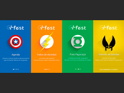 Walkthrough app - GLFest - 2014 app design illustration ui