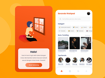 Wattpad Redesign book store booking app books app ebook ecommerce education mobile design online book online book store reading app redesign