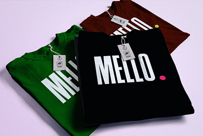 Mello shirt branding design typography vector