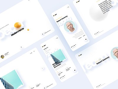 Hoder - Architecture Landing Page 3d agency architecture architecture design art clean creative design header interface landing page minimal mobile modern studio typography ui ui design ux