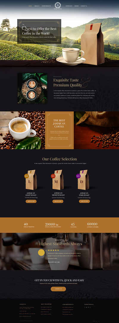 WordPress Theme Design coffee coffee cup dark elegant food