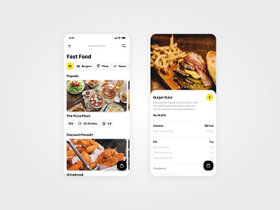 Fast Food Takeout Mobile App design fast food mobile ui uidesign uiuxdesign ux