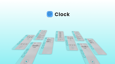 clock screen minimal mobile ui ui uidesign uiux uxdesign