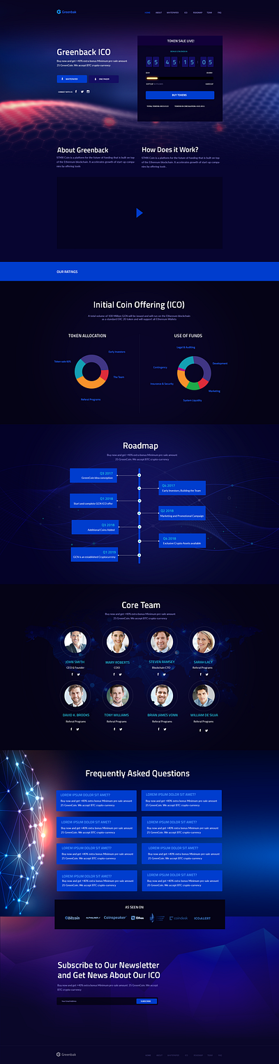 Crypto WordPress Theme Design crypto