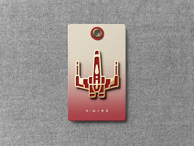 X-Wing Enamel Pin badge design enamel pin geometric icon iconography illustration illustrator line art mockup pin space star wars xwing