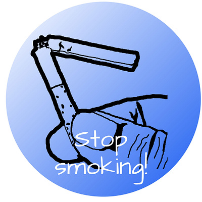 Stop smoking image for website or T shirt design illustration inkscape logo no smoking smoking tshirt tshirts web