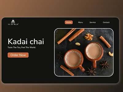 Tea concept website design branding chai design flat logo minimal tea typography ui ux