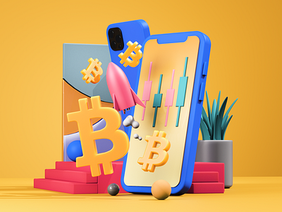 Crypto 3d 3d art 3d artist 3d modeling 3dillustration art bitcoin c4d coin crypto design designs etherium icon render ui ux web