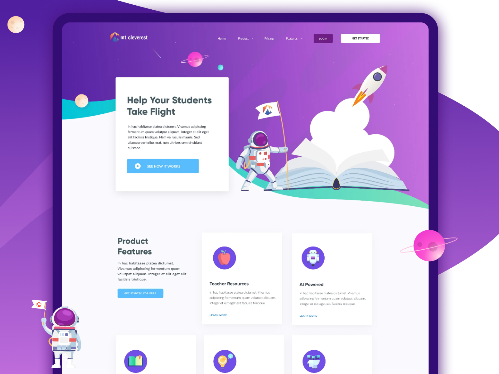 Design for EdTech Startup children colorful edtech education illustrated school startup students
