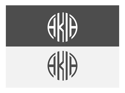 AKIA Logo design flat logo minimal vector