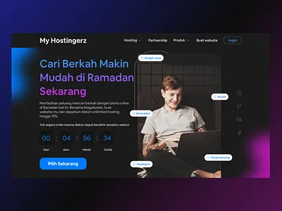 My hostingerz - web hosting branding design exploration explore landingpage ui design uidesign uiux webdesign weblanding