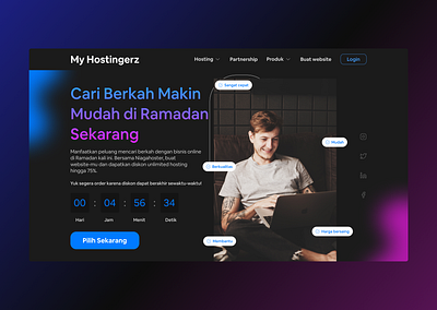 My hostingerz - web hosting branding design exploration explore landingpage ui design uidesign uiux webdesign weblanding