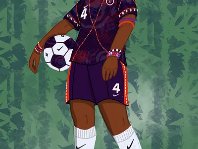 Maasai Goal african african art black black art football illustration kenyan art maasai nike sports