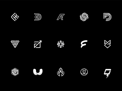 Minimalist modern Logofolio brand identity branding logo logo design