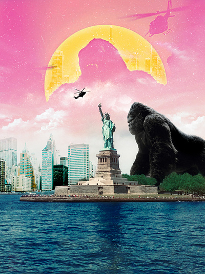 Gorilla adobe arts artwork creation creations design designer france imagination imagine paris photoshop