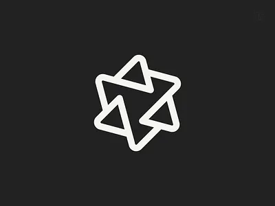 Logo: Abstract/Connectivity abstract bold brandmark connectivity icon logo mark minimal simple symbol triangle