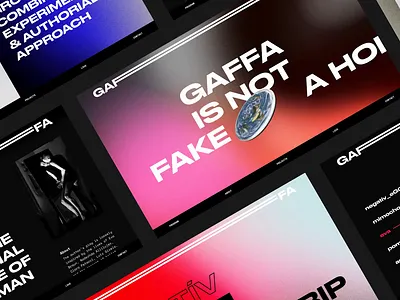 Gaffa Website readymag theater ui ux web design webdesign website website concept website design