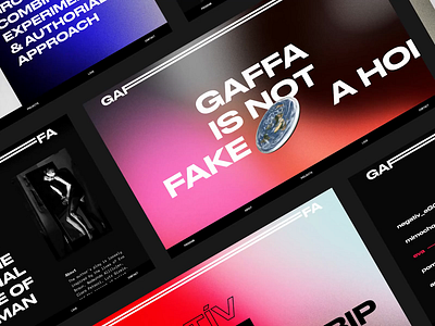 Gaffa Website readymag theater ui ux web design webdesign website website concept website design