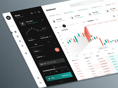 Oniex Trading Platform - Light bitcoin creative crypto design eth exchange nft platform trade trading trend ui uidesign uiux wallet web webdesign website