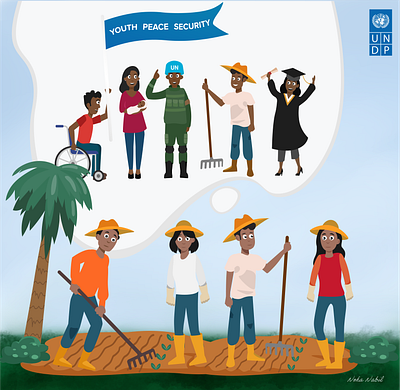 "Rural Youth & Political Participation" UNDP Solomon Islands artwork characterdesign design digitalart graphicdesign illustration poster poster design undp united nations vector art