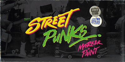 Street Punks - Graffiti and Skate Font by Wingsart Studio