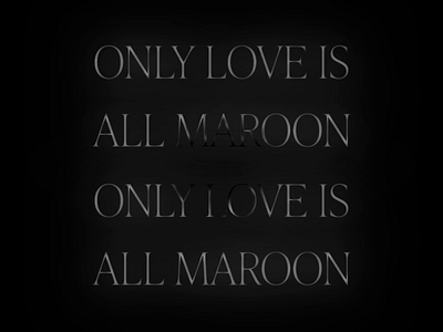 Only Love after effects animated gif animated type animation animation design bon iver design gif goodtype graphic design kinetic kinetic type kinetic typography lyrics minimal modern music serif serif font type