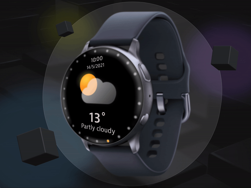 Smartwatch Weather App design icon icon set smartwatch weather weather app weather icon